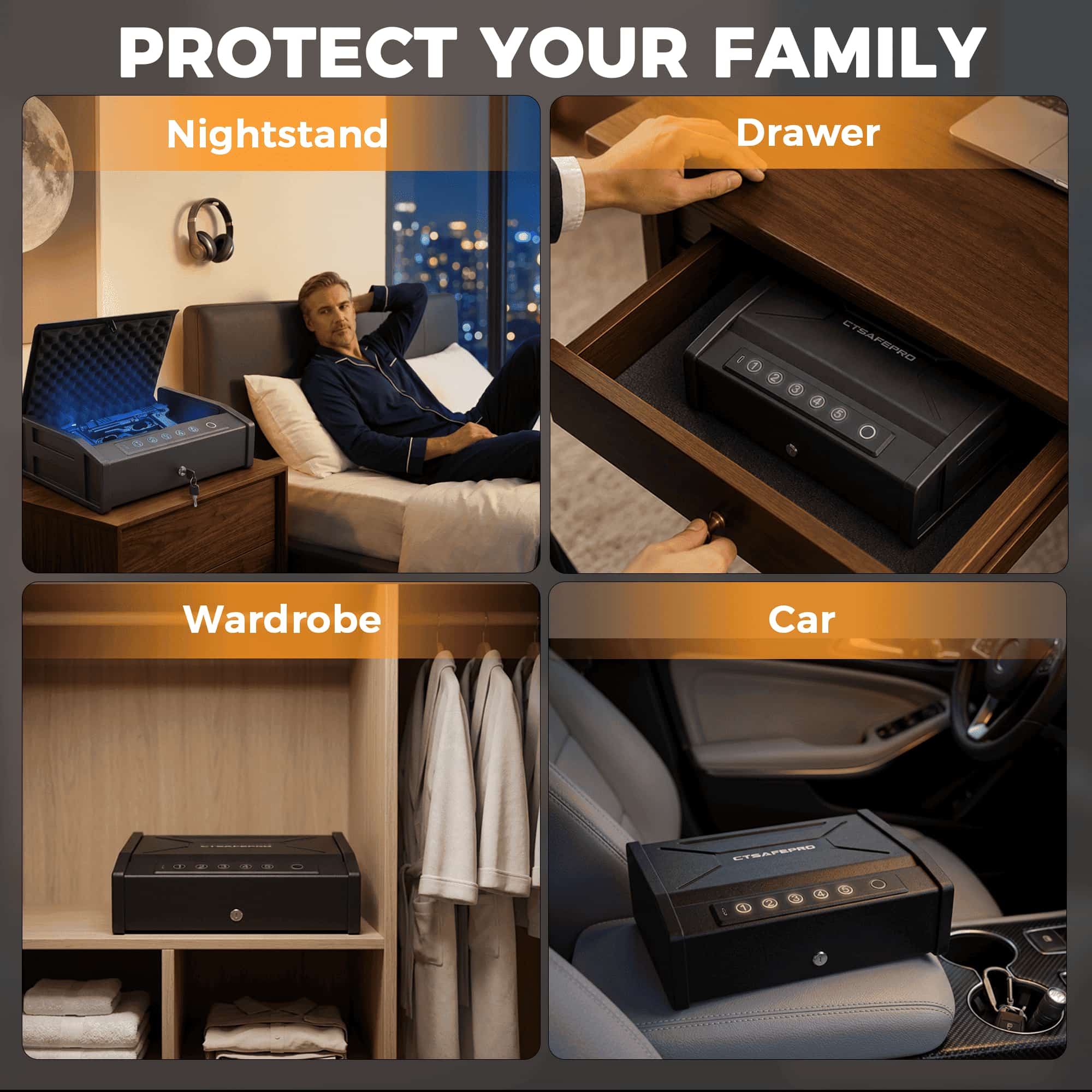 Dual-Gun Portable Safe 8