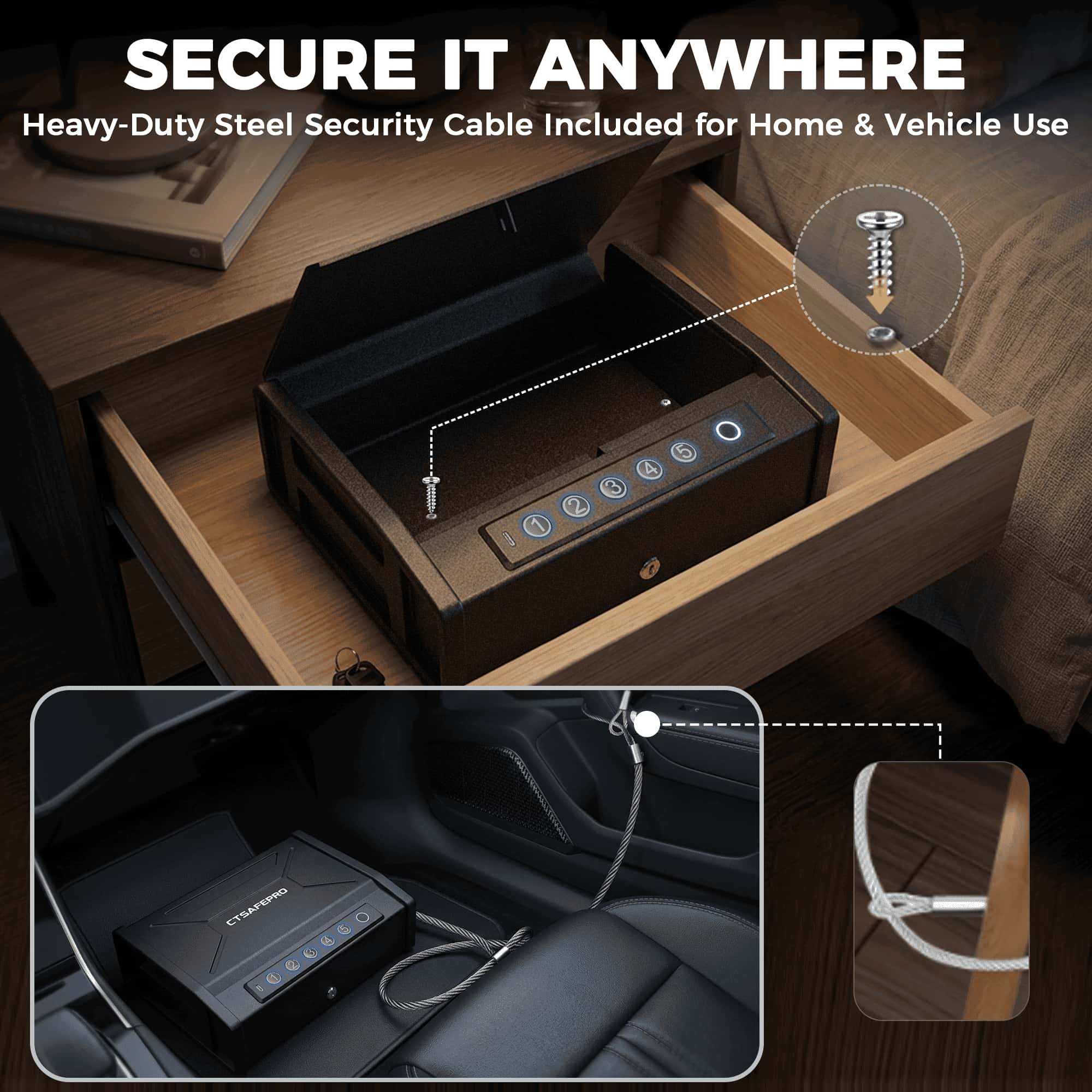 Dual-Gun Portable Safe 4