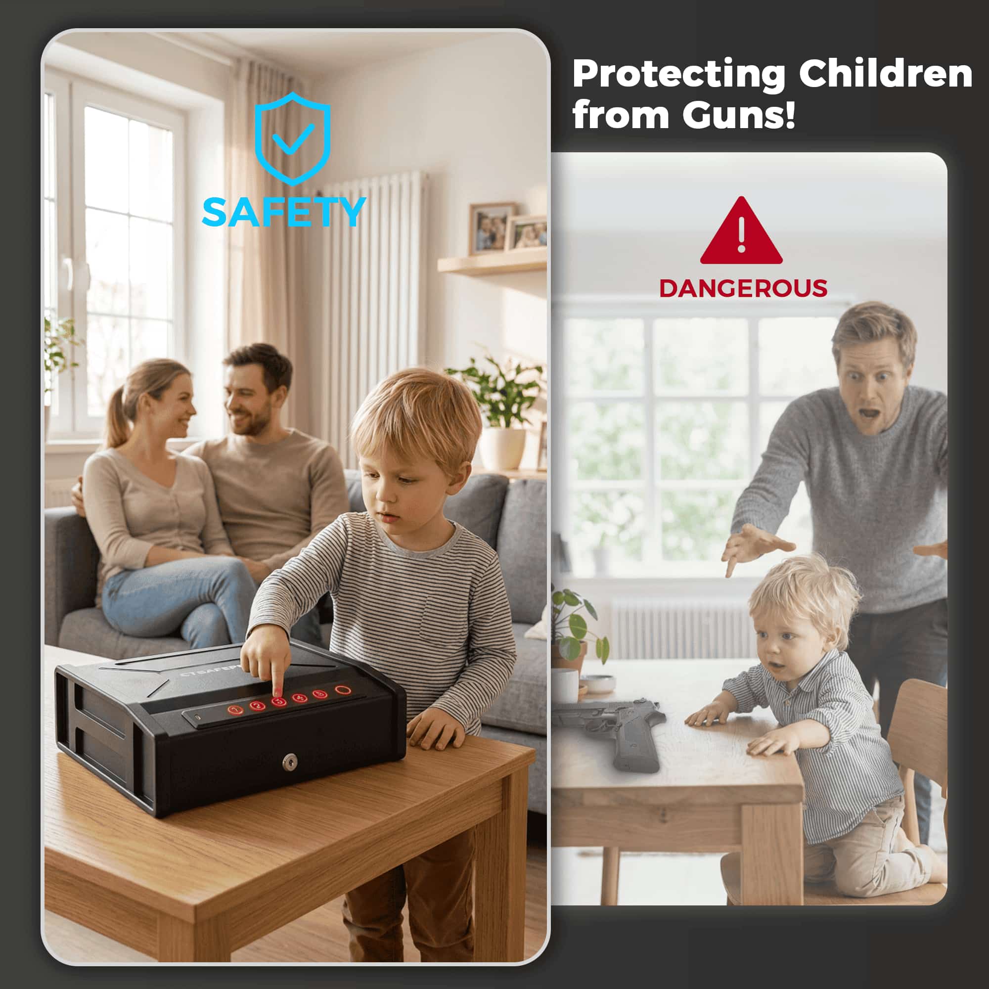 Dual-Gun Portable Safe 9