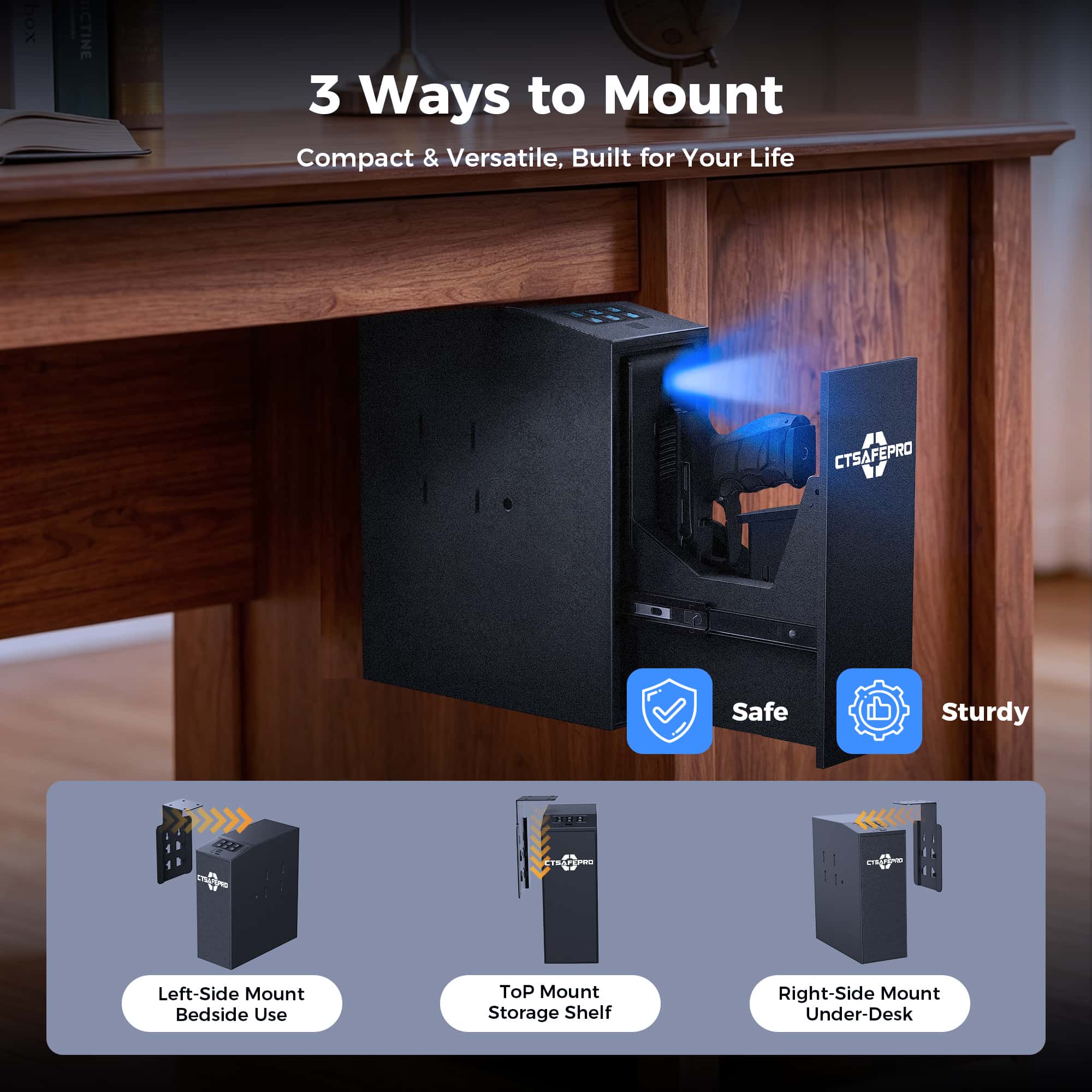 Biometric Fingerprint Gun Safe 4